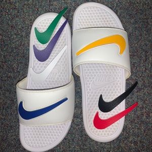 Nike Benassi JDI sandals With changeable swoosh